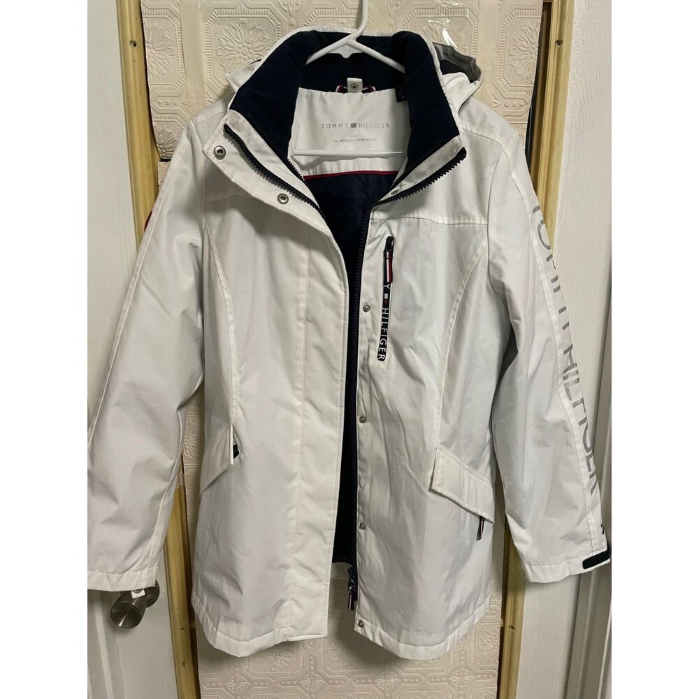 Tommy Hilfiger Size M white All Weather System jacket/coat